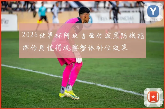 2026世界杯阿坎吉面对波黑防线指挥作用值得观察整体补位效果